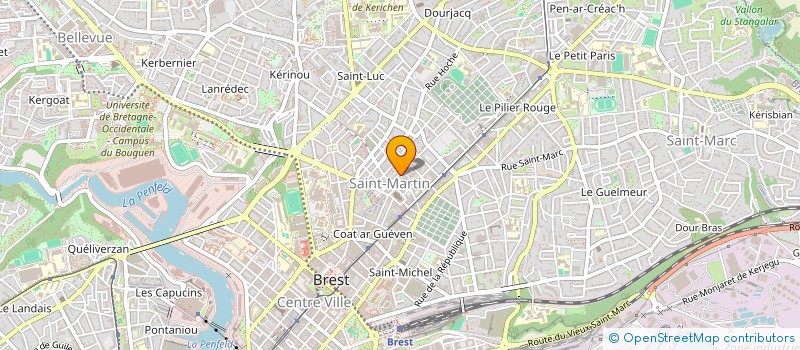 localisation de l'entreprise SCI FLAVY  BREST