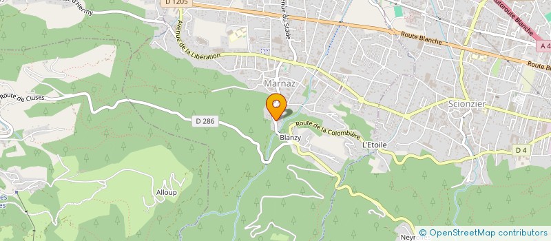 localisation de l'entreprise SCI FLAVY  MARNAZ