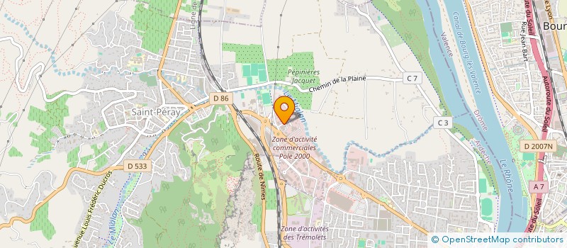 localisation de l'entreprise SCI FLB 2000  SAINT-PERAY