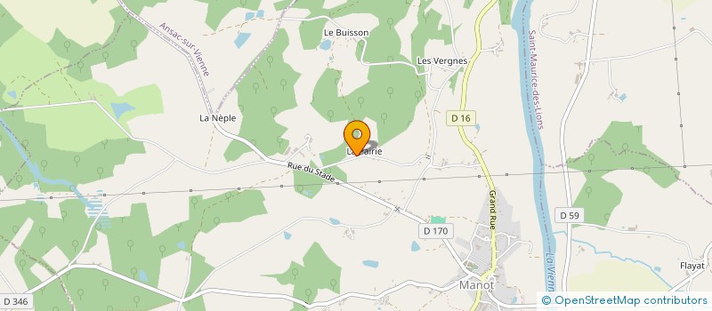 localisation de l'entreprise SCI FLB à MANOT
