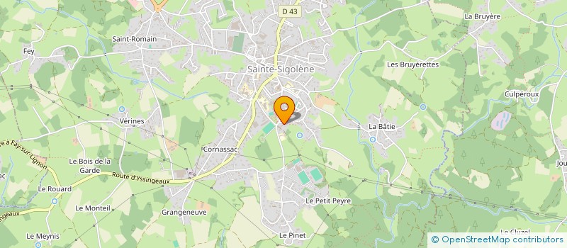 localisation de l'entreprise SCI FLB HAB à SAINTE-SIGOLENE