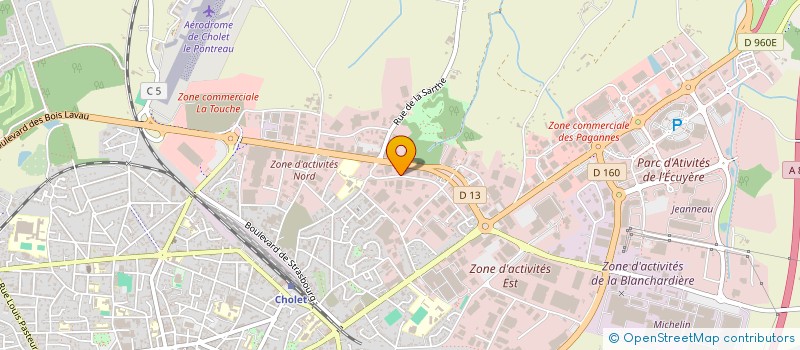 localisation de l'entreprise SCI FLBA à CHOLET