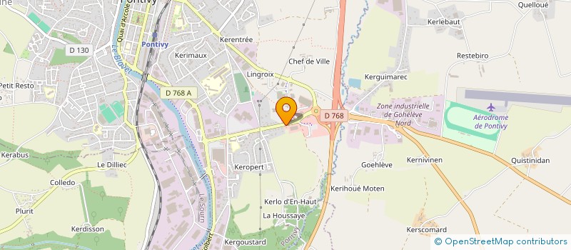 localisation de l'entreprise SCI FLBE  PONTIVY