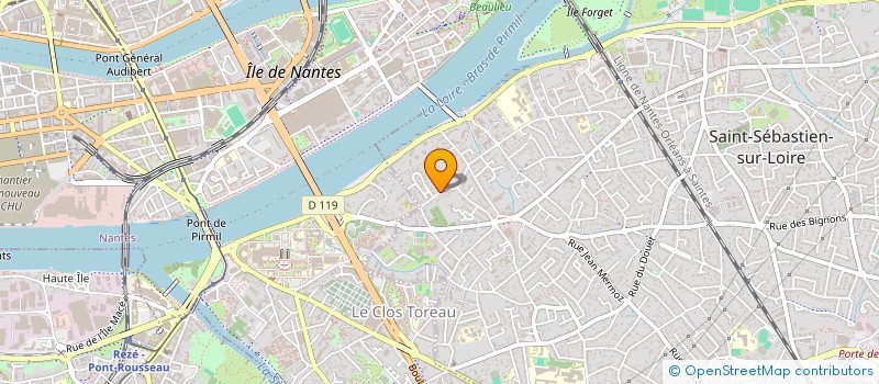 localisation de l'entreprise SCI FLC RIBAY  SAINT-SEBASTIEN-SUR-LOIRE