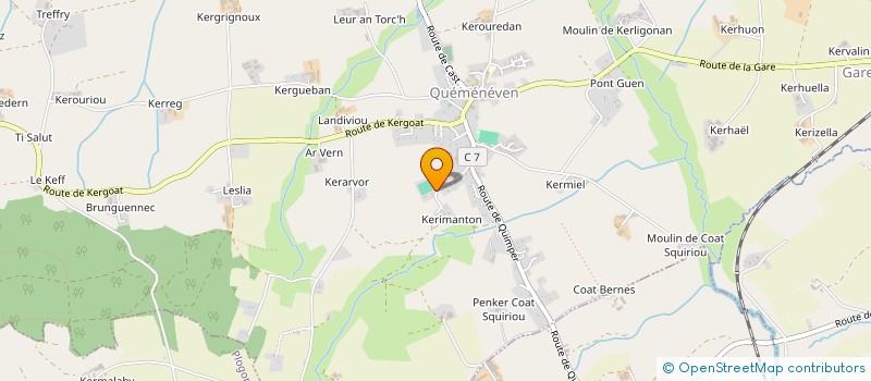 localisation de l'entreprise SCI FLCM  QUEMENEVEN