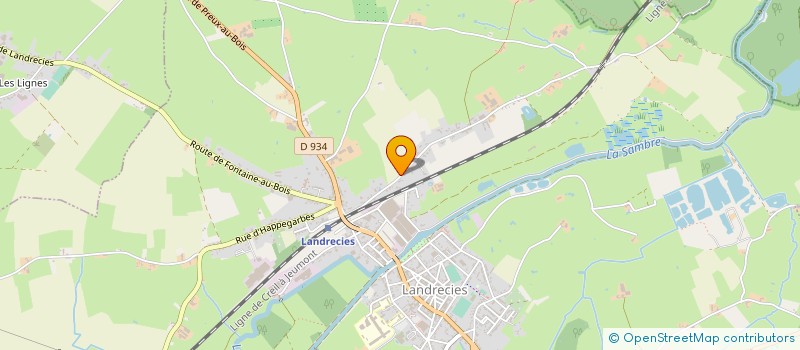 localisation de l'entreprise SCI FLD  LANDRECIES