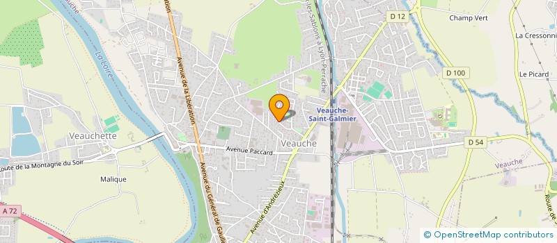 localisation de l'entreprise SCI FLD  VEAUCHE