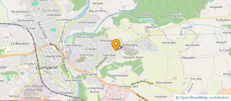 localisation de l'entreprise SCI FLEGEAU  QUIMPERLE