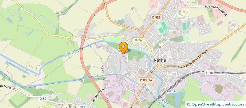 localisation de l'entreprise SCI FLEM  RETHEL