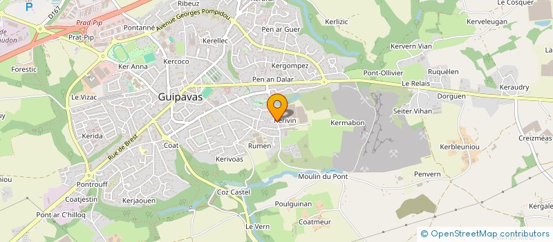 localisation de l'entreprise SCI FLEMING  GUIPAVAS