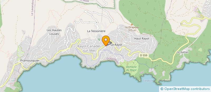 localisation de l'entreprise SCI FLESCH EMERY HAGUENAU à RAYOL-CANADEL-SUR-MER
