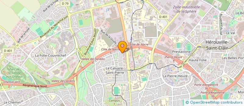 localisation de l'entreprise SCI FLEUR 17 à CAEN
