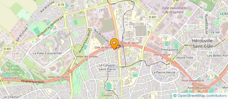 localisation de l'entreprise SCI FLEUR  CAEN