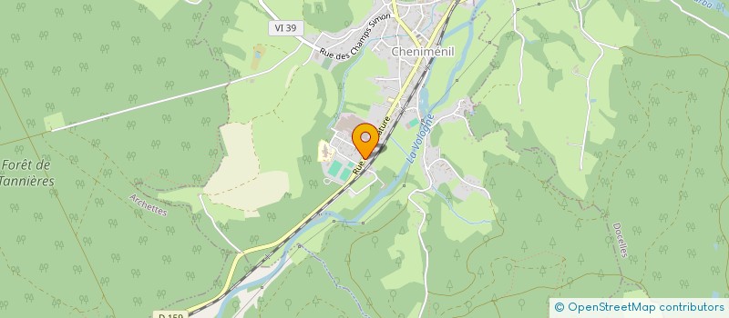localisation de l'entreprise SCI FLEUR  CHENIMENIL