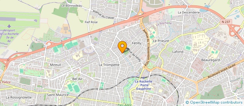 localisation de l'entreprise SCI FLEUR  LA ROCHELLE