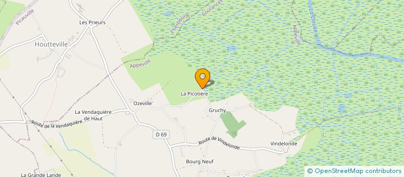 localisation de l'entreprise SCI FLEUR CYNEGETIQUE  APPEVILLE