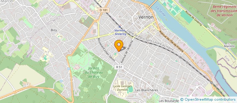 localisation de l'entreprise SCI FLEUR D'EAU  VERNON