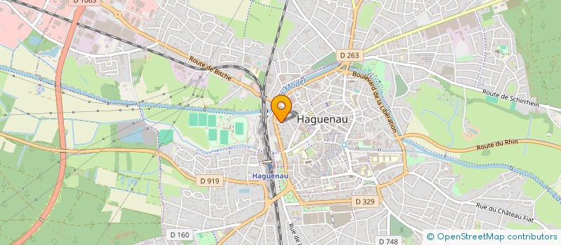 localisation de l'entreprise SCI FLEUR D ORANGER  HAGUENAU