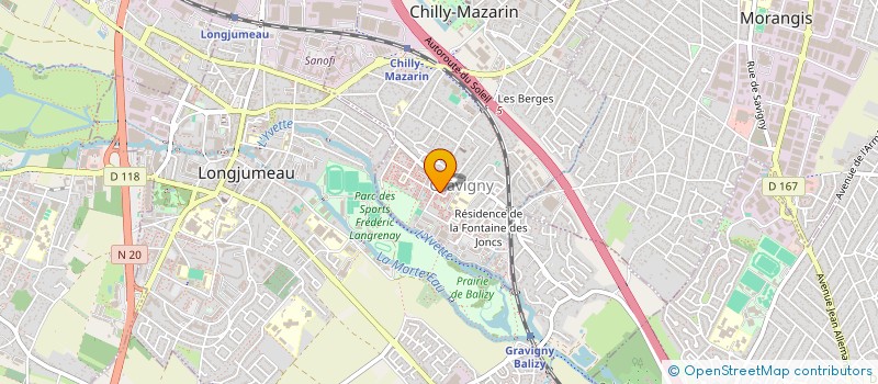 localisation de l'entreprise SCI FLEUR DE LOTUS à CHILLY-MAZARIN