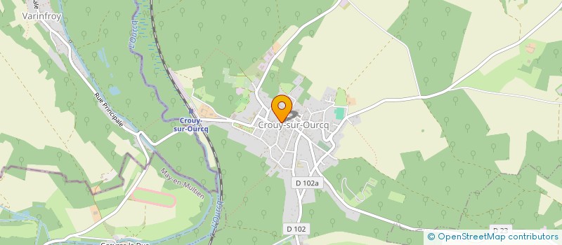 localisation de l'entreprise SCI FLEUR DE LYS  CROUY-SUR-OURCQ