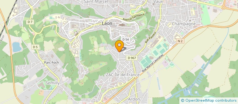 localisation de l'entreprise SCI FLEUR DE LYS II à LAON
