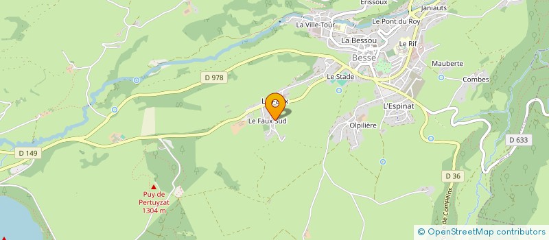 localisation de l'entreprise SCI FLEUR DE MONTAGNE  BESSE-ET-SAINT-ANASTAISE