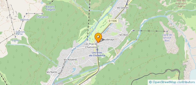 localisation de l'entreprise SCI FLEUR DES BOIS à CHAMONIX-MONT-BLANC