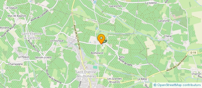 localisation de l'entreprise SCI FLEUR OCE AMBRE  SAINT-ETIENNE-DES-OULLIERES