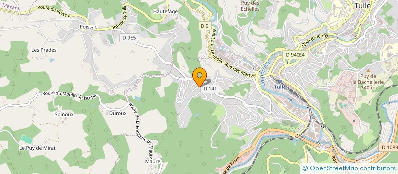 localisation de l'entreprise SCI FLEURE.COM  TULLE