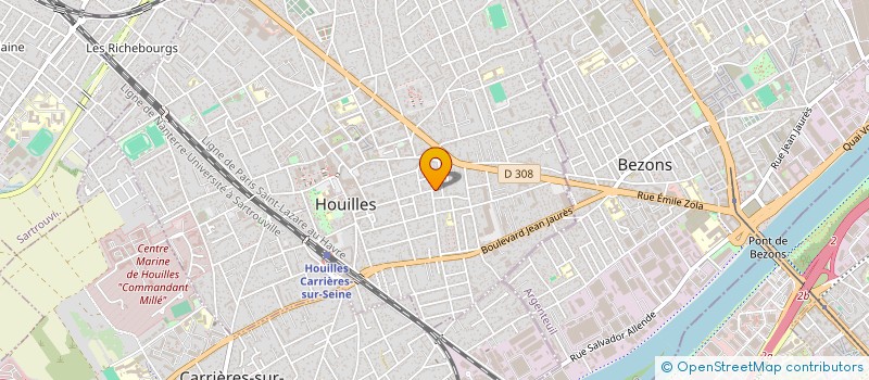 localisation de l'entreprise SCI FLEURIE  HOUILLES