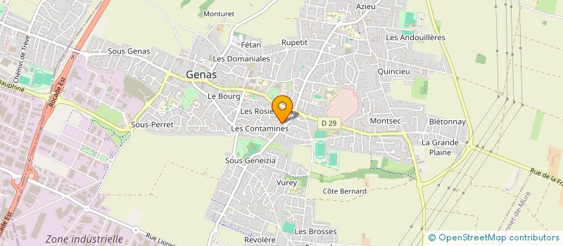 localisation de l'entreprise SCI FLEURIE  GENAS