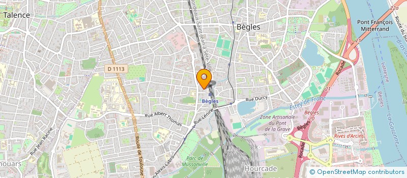 localisation de l'entreprise SCI FLEURON à BEGLES