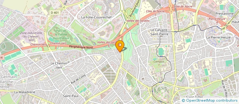 localisation de l'entreprise SCI FLEUROU à CAEN
