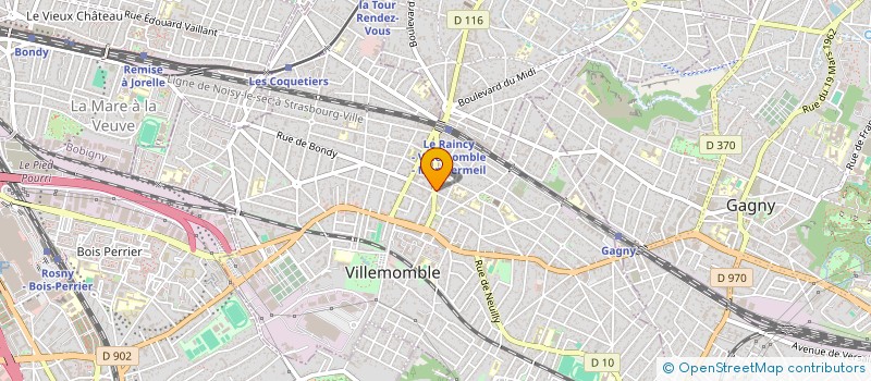 localisation de l'entreprise SCI FLEURS à VILLEMOMBLE