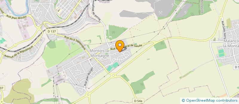 localisation de l'entreprise SCI FLEURS DE LYS  MONTOIS-LA-MONTAGNE