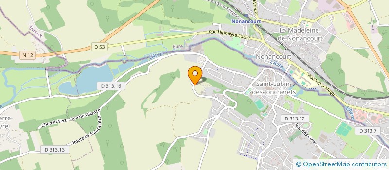 localisation de l'entreprise SCI FLEURS DES CHAMPS à SAINT-LUBIN-DES-JONCHERETS