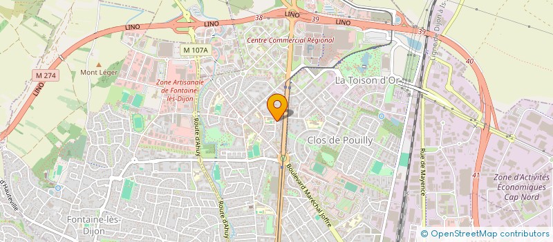 localisation de l'entreprise SCI FLEURS DES ILES à DIJON