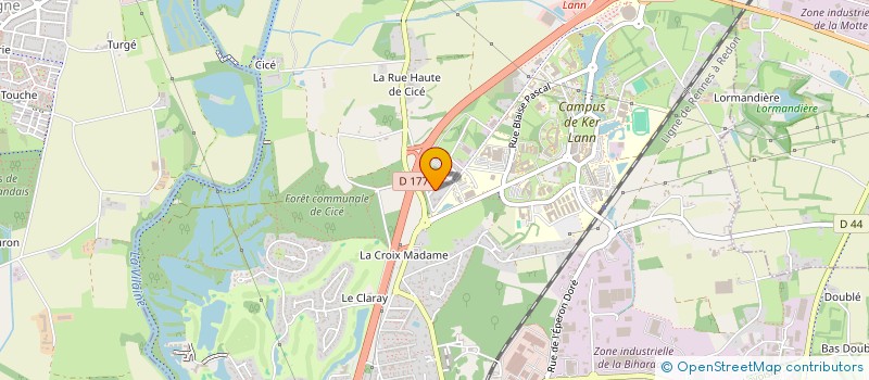 localisation de l'entreprise SCI FLEURS ROBILIS  BRUZ