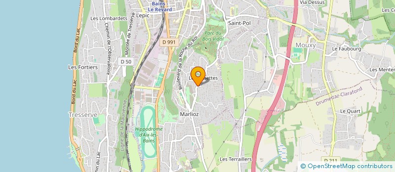 localisation de l'entreprise SCI FLEURUS - FRANCAIS  AIX-LES-BAINS