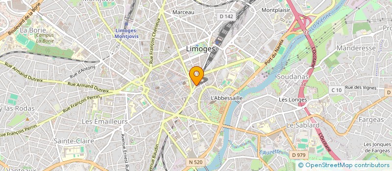 localisation de l'entreprise SCI FLEURUS IMMOBILIER à LIMOGES