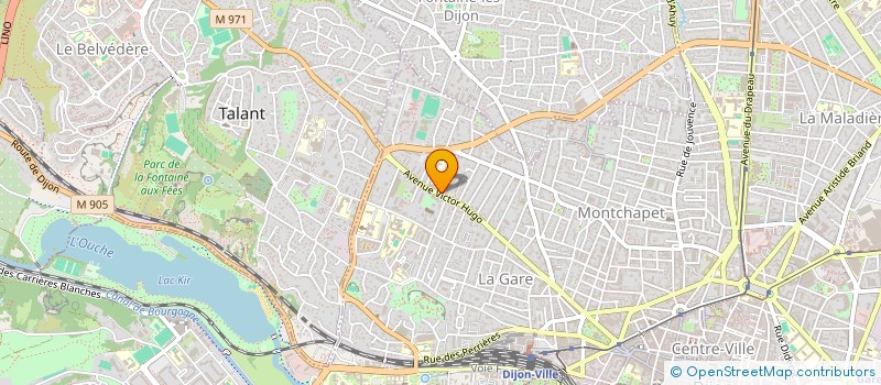 localisation de l'entreprise SCI FLEURY 10  DIJON