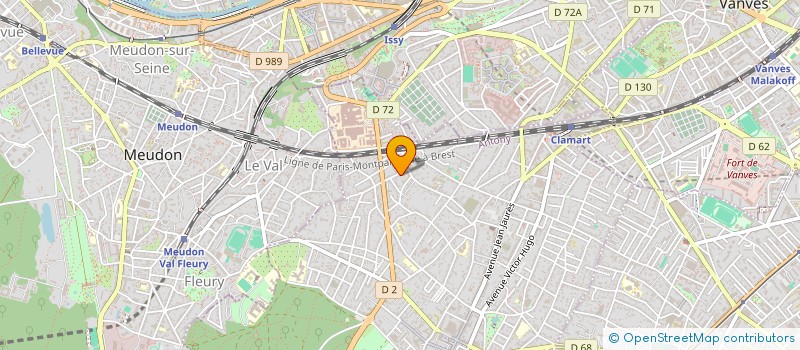 localisation de l'entreprise SCI FLEURY à CLAMART