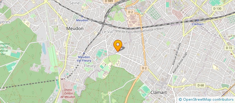 localisation de l'entreprise SCI FLEURY à CLAMART