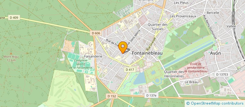 localisation de l'entreprise SCI FLEURY  FONTAINEBLEAU