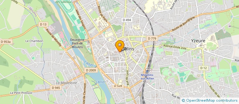 localisation de l'entreprise SCI FLEURY à MOULINS