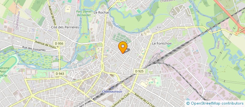 localisation de l'entreprise SCI FLEURYLEG  CHATEAUROUX