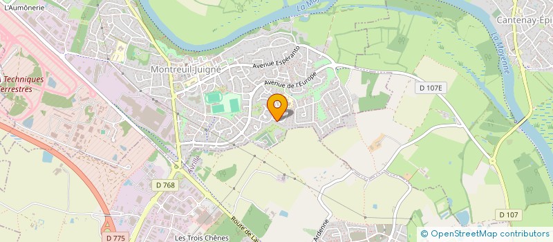 localisation de l'entreprise SCI FLEURYMMO  MONTREUIL-JUIGNE