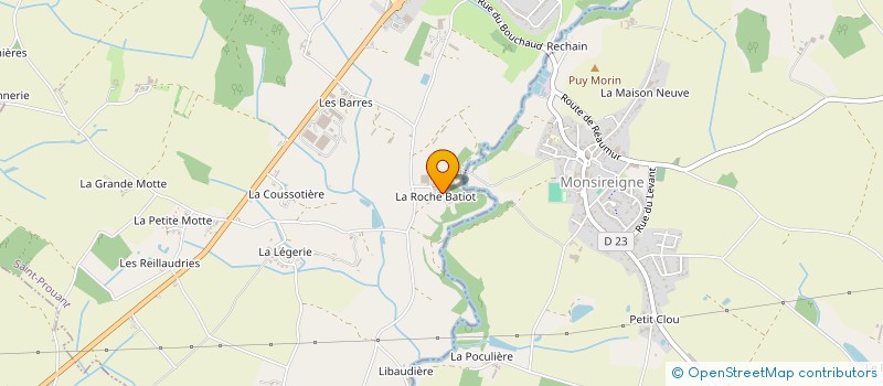 localisation de l'entreprise SCI FLEVOLINE  SAINT-PROUANT