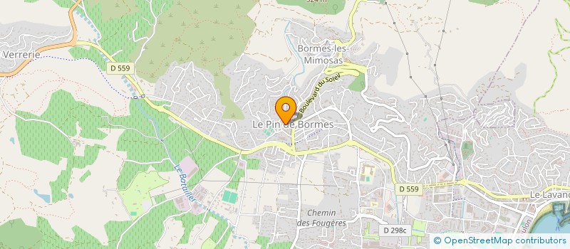 localisation de l'entreprise SCI FLEXIMMO à BORMES-LES-MIMOSAS