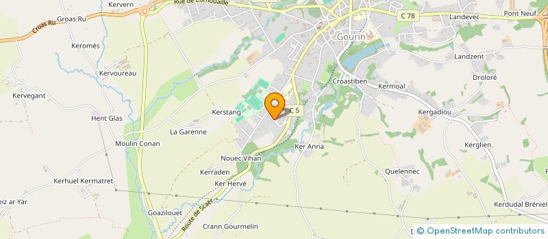 localisation de l'entreprise SCI FLF  GOURIN